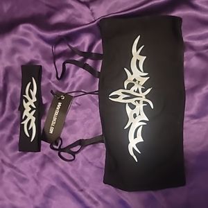 Reflective Bra Crop Top Club Exx